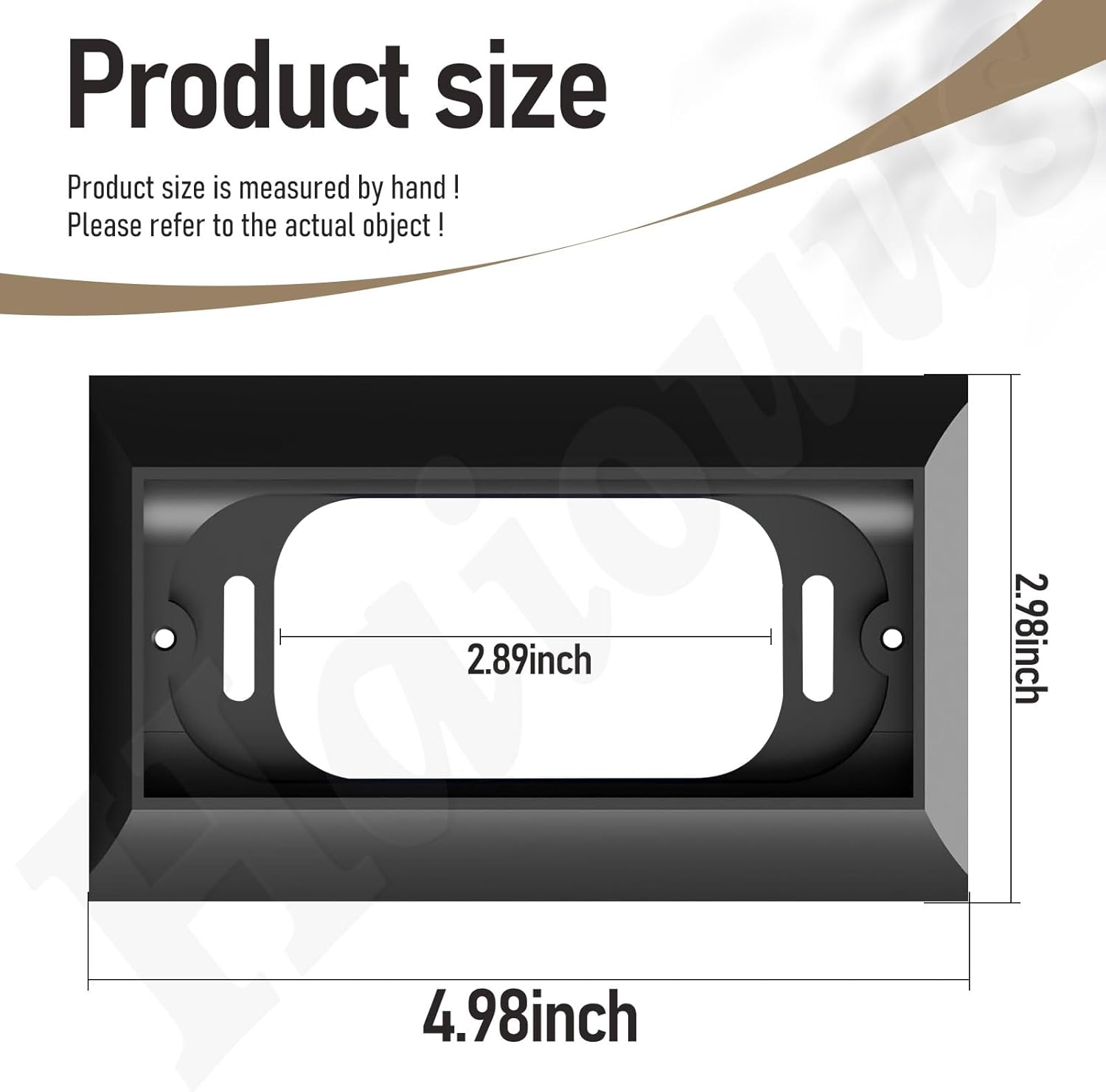 R-ing Doorbell Mount/R-ing Doorbell Wired Mounting Plate Compatible with Ring Wired Doorbell PRO ( formerl Ring PRO2 ) Ring PRO2 Doorbell Mount - Premium Adapter Plate