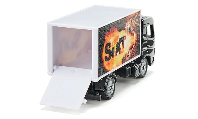 Foto 4 de 6 de Siku 1107, Camión con carrocería Sixt, Camión de Juguete, Metal/Plástico, Negro/Blanco