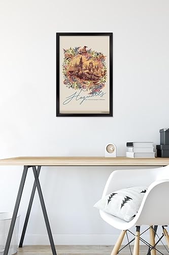 Vista 73 de Trends International The Wizarding World: Harry Potter - Póster de pared floral de Hogwarts, 14.725 x 22.375 pulgadas, versión premium sin marco