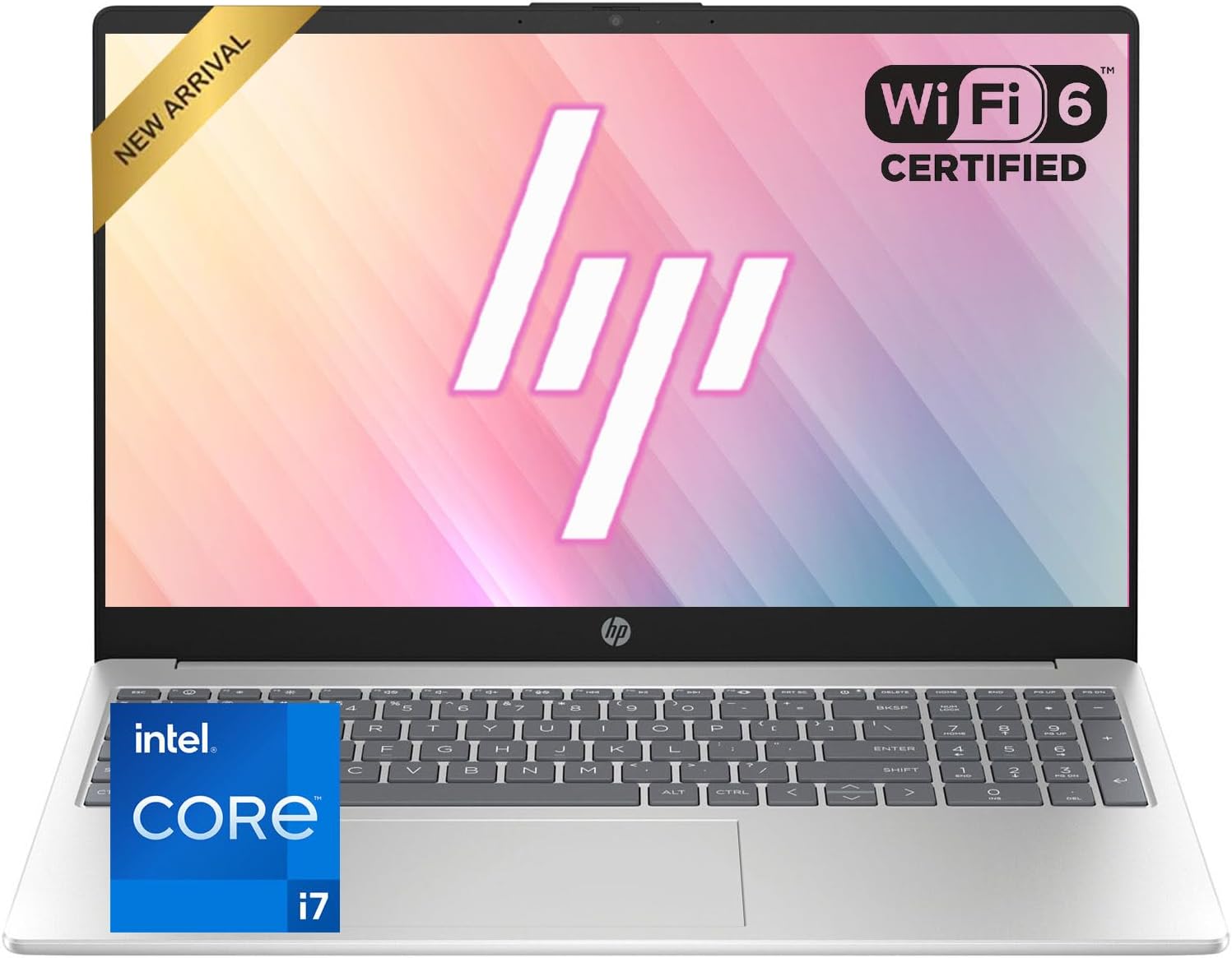 HP New 2026 Edition Core i7 15.6" Laptop | Intel i7-1255U 10-Core Processor | 16GB RAM | 2TB PCIe SSD | Webcam | Long Battery Life | Wi-Fi 6 | Business & Academic | Win 11