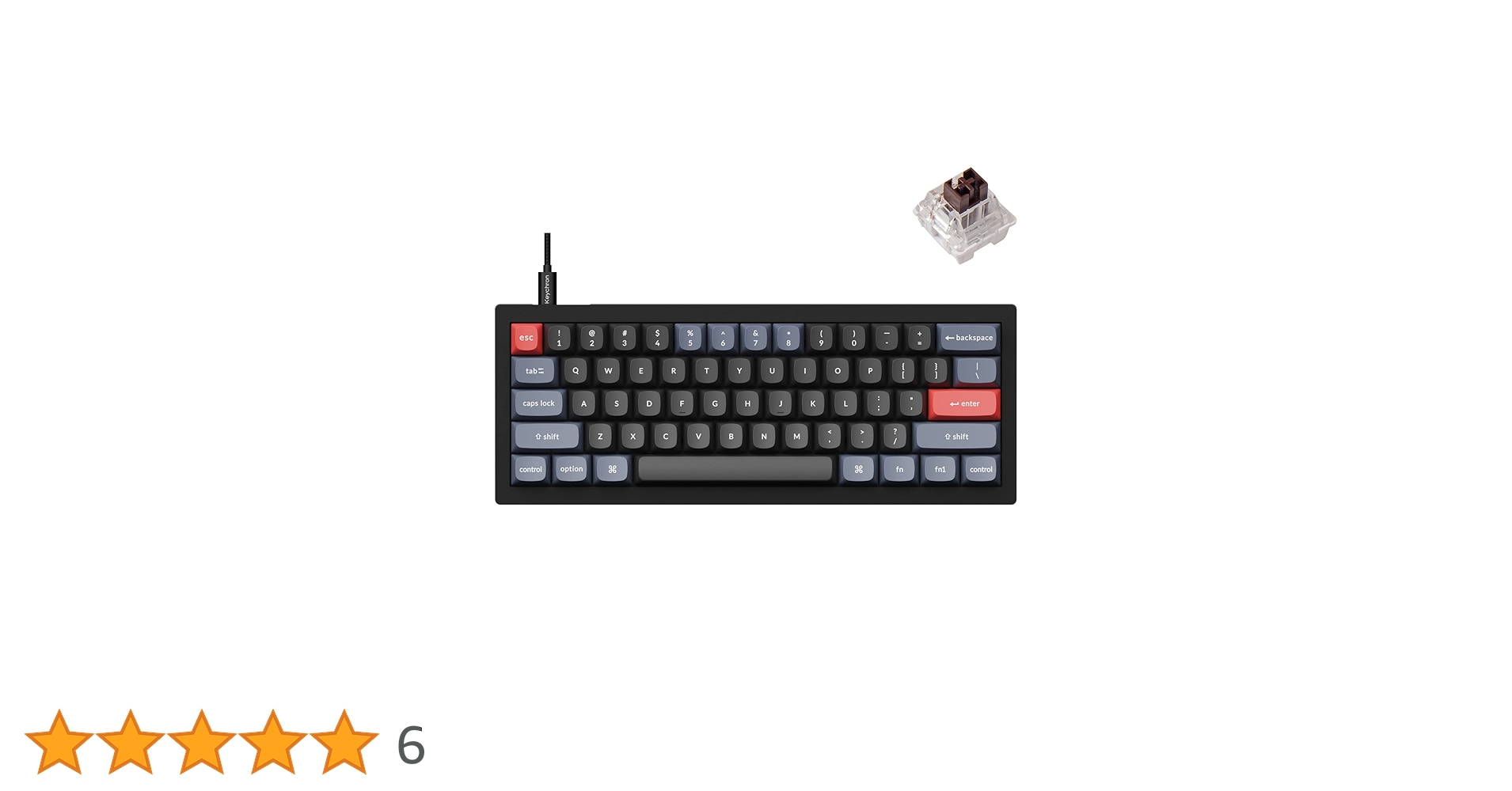 Amazon | Keychron V4 有線カスタムメカニカルキーボード 60