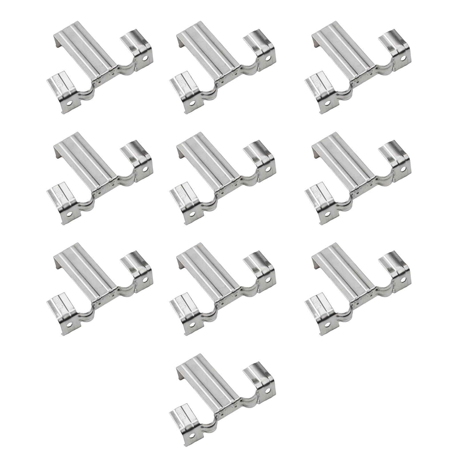 Tsophreniq 40Mm 10Pcs Stainless Steel Solar Panel Rainwater Drainage Clip Photovoltaic Panel Water Drain Clip Mud Removal Clips Solar Water Drainage