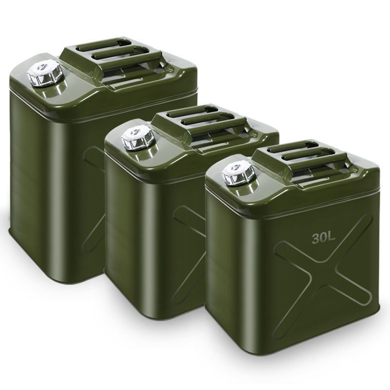Tanque de Gasolina de Metal con Pico Flexible, Contenedor de Gasolina for Equipos de Viajes Autónomos, Viajes y Campamentos(15L)