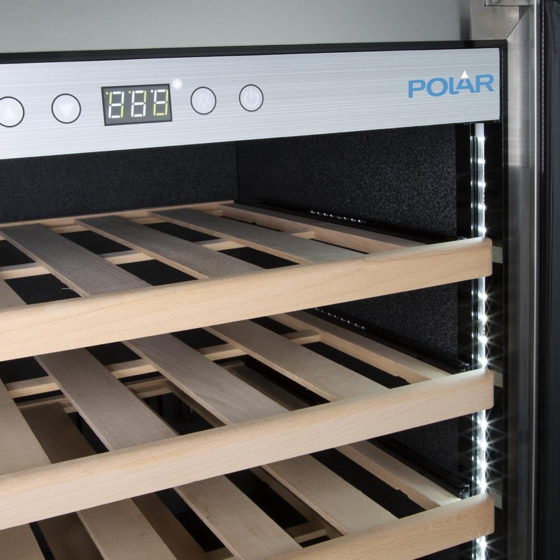 Polar G-Series Single Zone Wine Fridge Stainless Steel, 192 Bottles