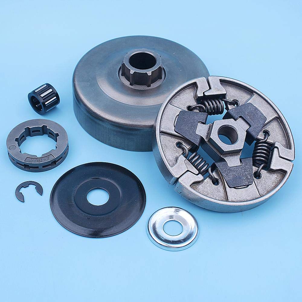 DUNLAP Kit de piñón de llanta de tambor de embrague de 3/8 "-7, compatible con Stihl MS660 066 064 MS640 MS661 MS 660 640, repuestos de motosierra