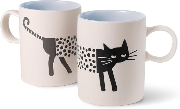 Fringe Studio "OLIVER THE CAT Saratoga Ceramic Mug, PetShop Collection 354030