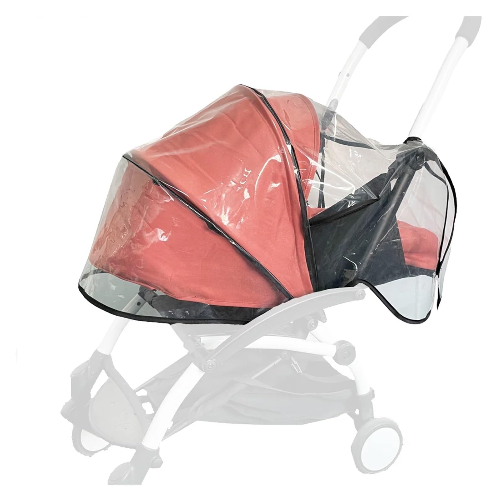 Cubierta de lluvia para cochecito, cubierta de lluvia, accesorio para cochecito, cubierta impermeable de EVA (blanco)