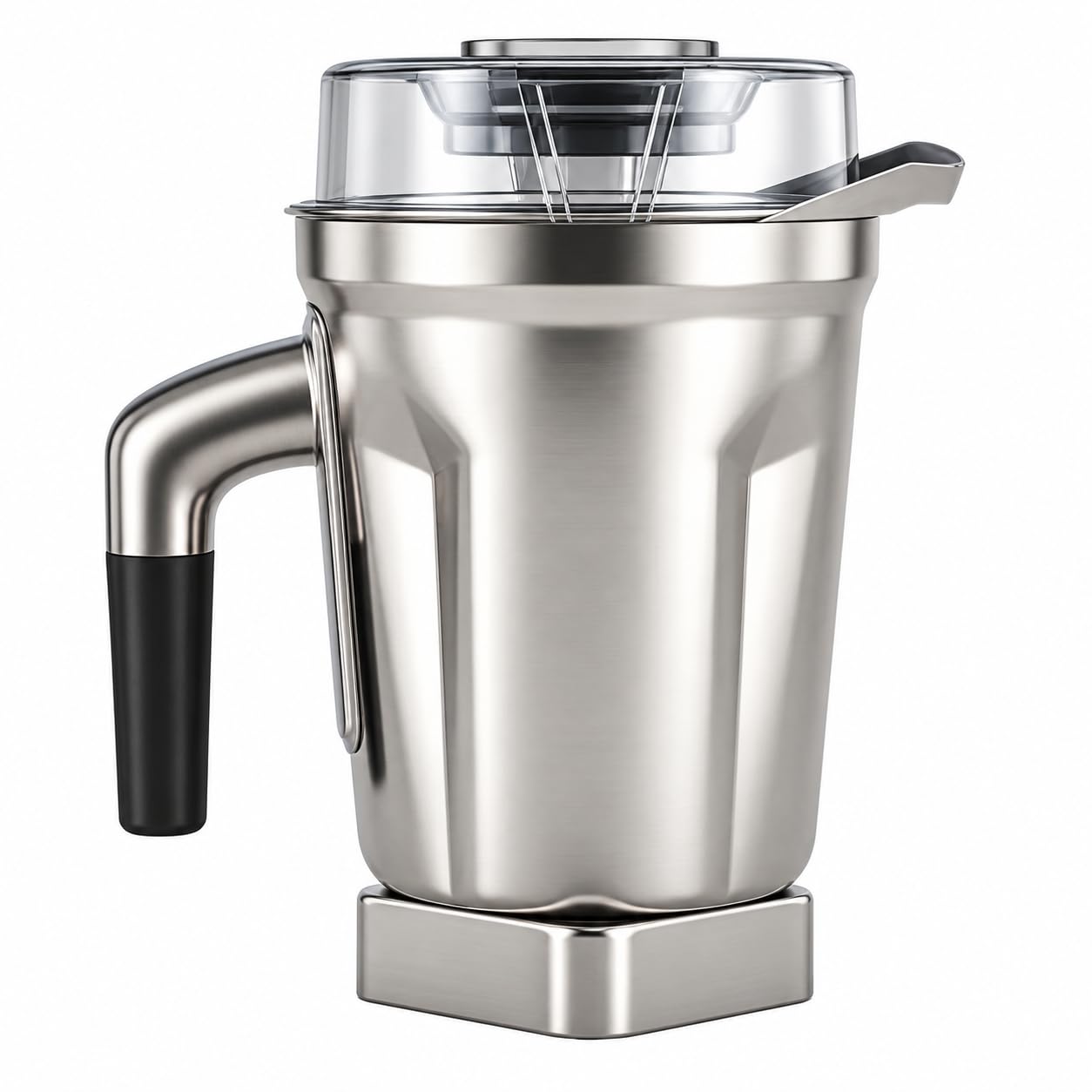 Bote mezclador de acero inoxidable de 64 onzas compatible con Vitamix 5200
