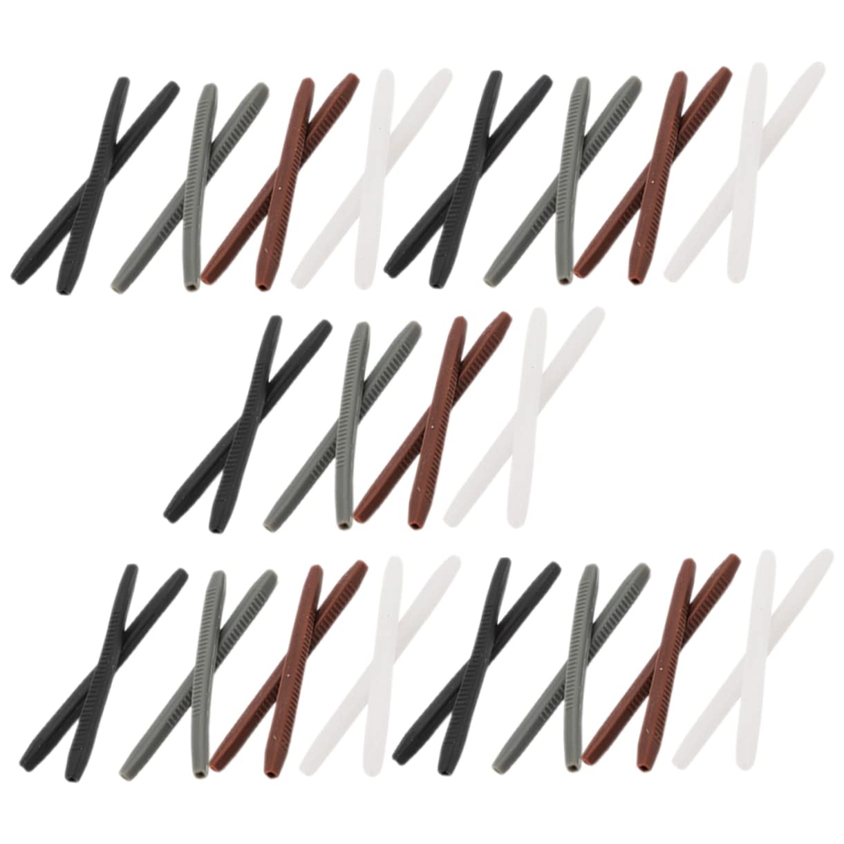 LIFKOME 20 Pack Anti-slip Glasses Leg Covers Silicone Eyeglass Ear Pads Comfortable Ear Grips for Outdoor Activities