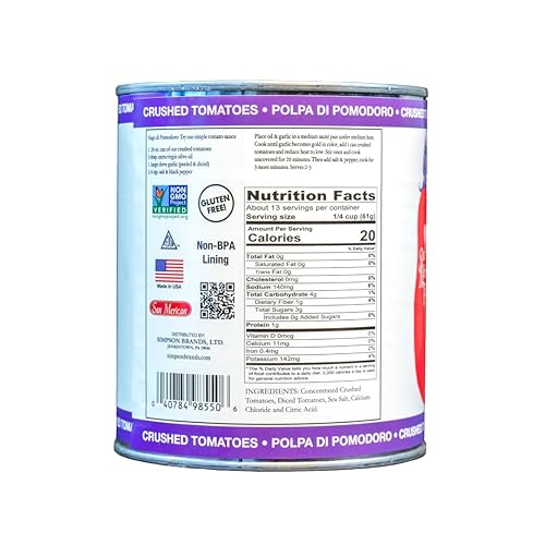 Miniatura 2 de SMT San Merican Tomato, Tomates triturados, 28 oz (paquete de 3)