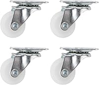 Vista 1 de Ruedas giratorias de 1 pulgada, juego de 4 ruedas giratorias de placa giratoria, ruedas de alta resistencia, ruedas de placa, ruedas de carro