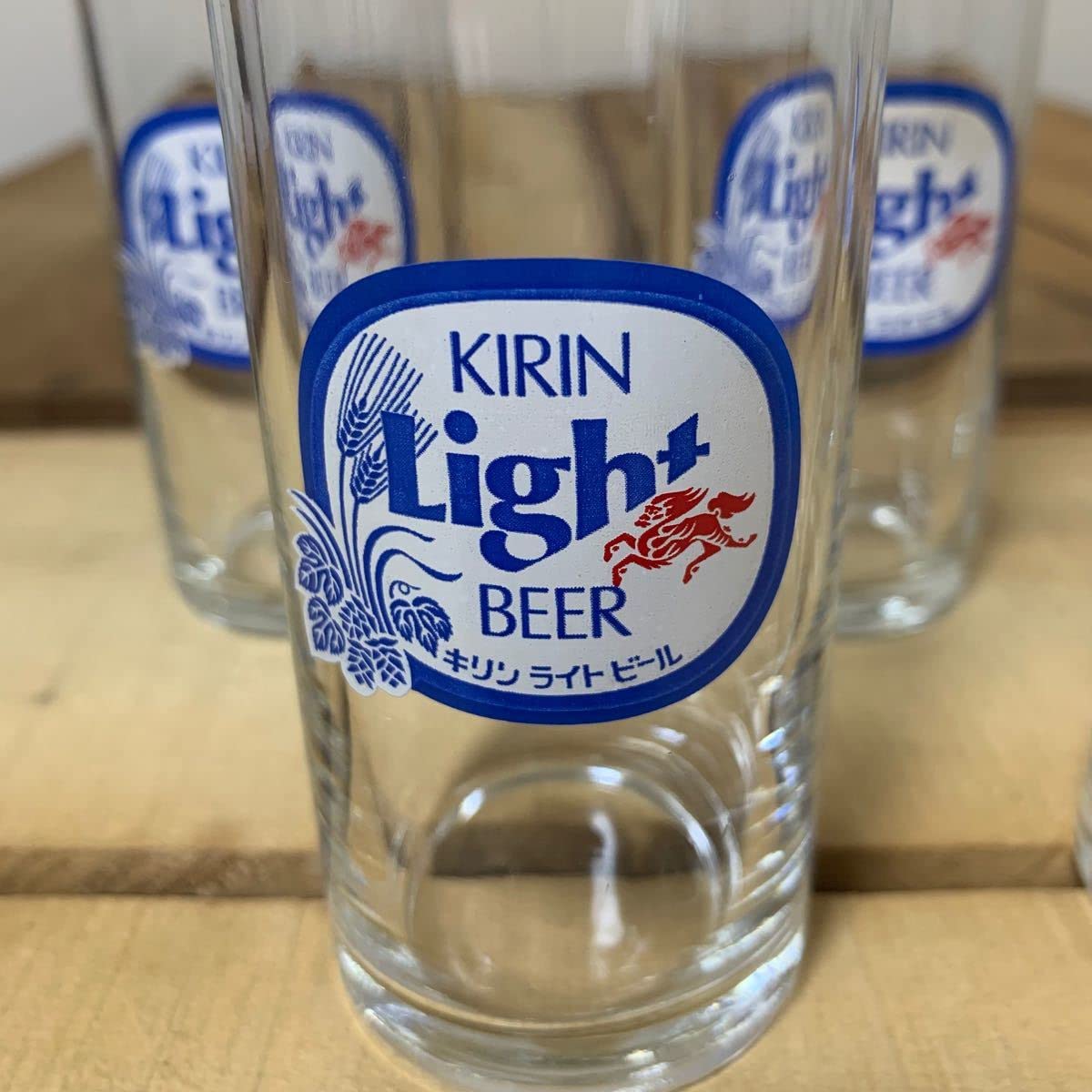 Amazon.co.jp: 当時物 レトログラス キリンライトビール 5個