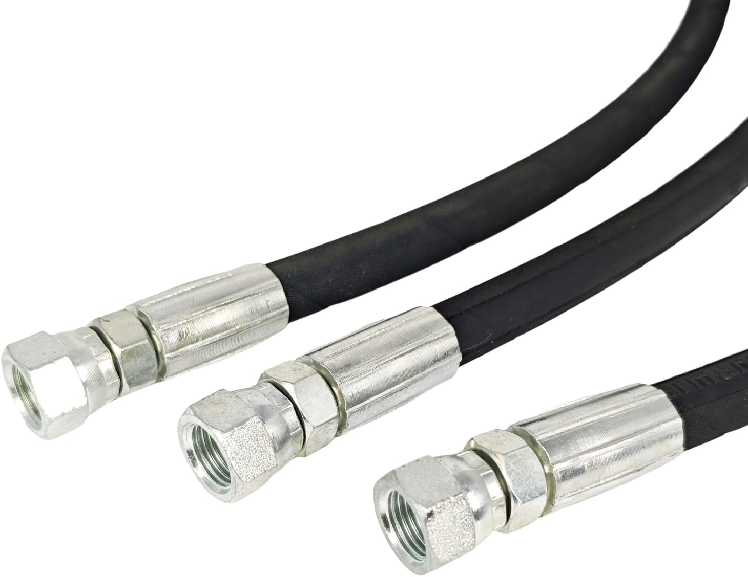 EZROAD 1/4"x42" & 1/4"x16" Heavy Duty Snow Plow Hose Kit Compatible with Western 56616 56617 Compatible with Fisher 56591 56592 w/Female FJIC Fitting