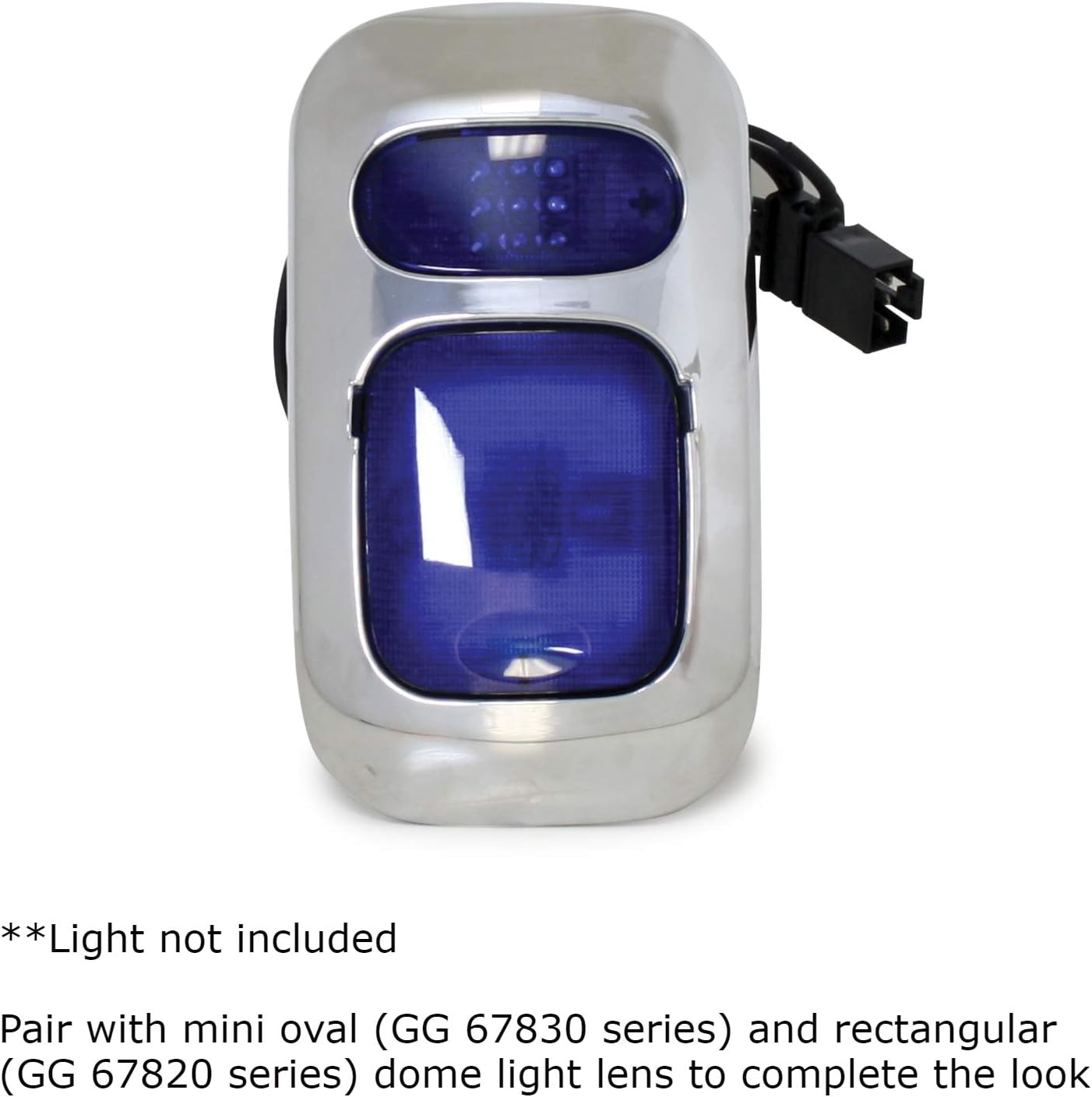 GG Grand General 67829 Chrome Plastic Dome Light Cover for Freightliner Columbia, Coronado 00+, 67829, 67829, 67829, 67829