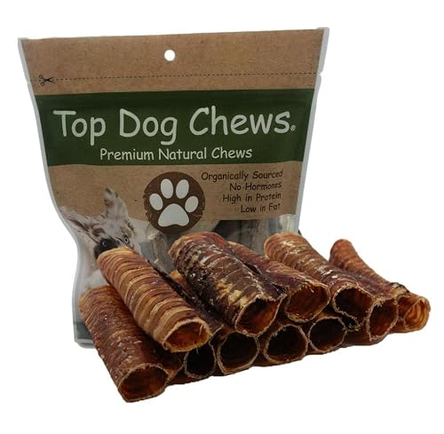 Top Dog Chews 6" Trachea 10 Pack - Usa. Single Ingredient Chew. Promotes Joint Health With Natural Source Of Glucosamine & Chondroitin. #TOP3