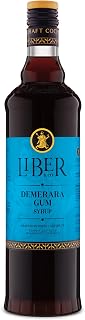 Liber & Co. Demerara Gum Syrup - Makes 50 Cocktails - Rich Cocktail Syrup Made with Premium Demerara Sugar & Gum Arabic - Perfect for Old Fashioneds, Whiskey Sours & Tiki Cocktails - (25.4 fl oz)