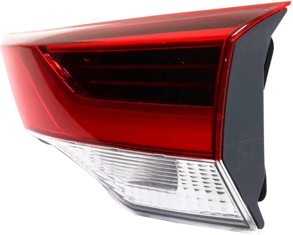For Toyota Highlander Tail Light Assembly 2017 2018 2019 Passenger Side | Inner | Clear Lens | Hybrid | For TO2803139 | 81580-0E120