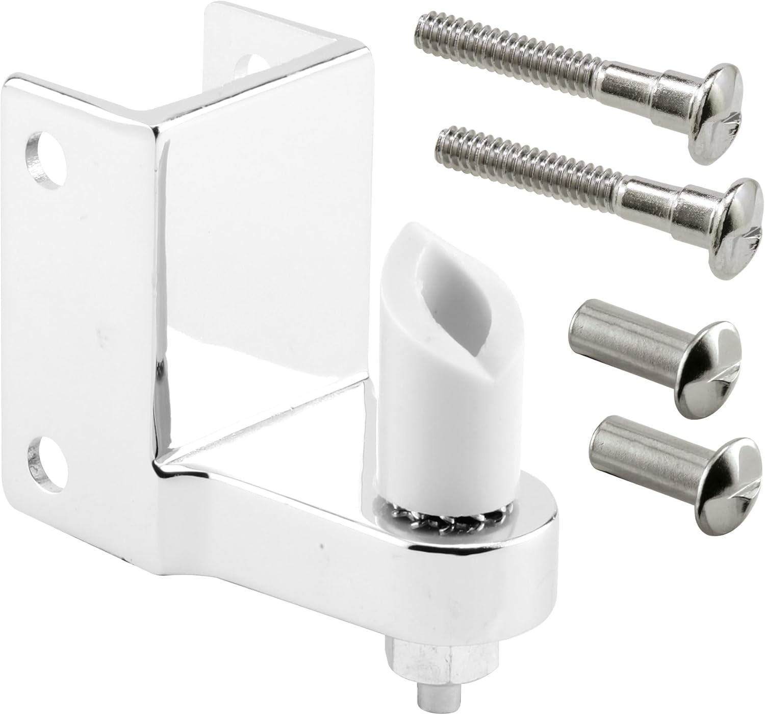 Prime-Line 656-6557 Post Mounted Gravity Pivot Hinge, 1-1/4 In., Zamak, Chrome (Single Pack)