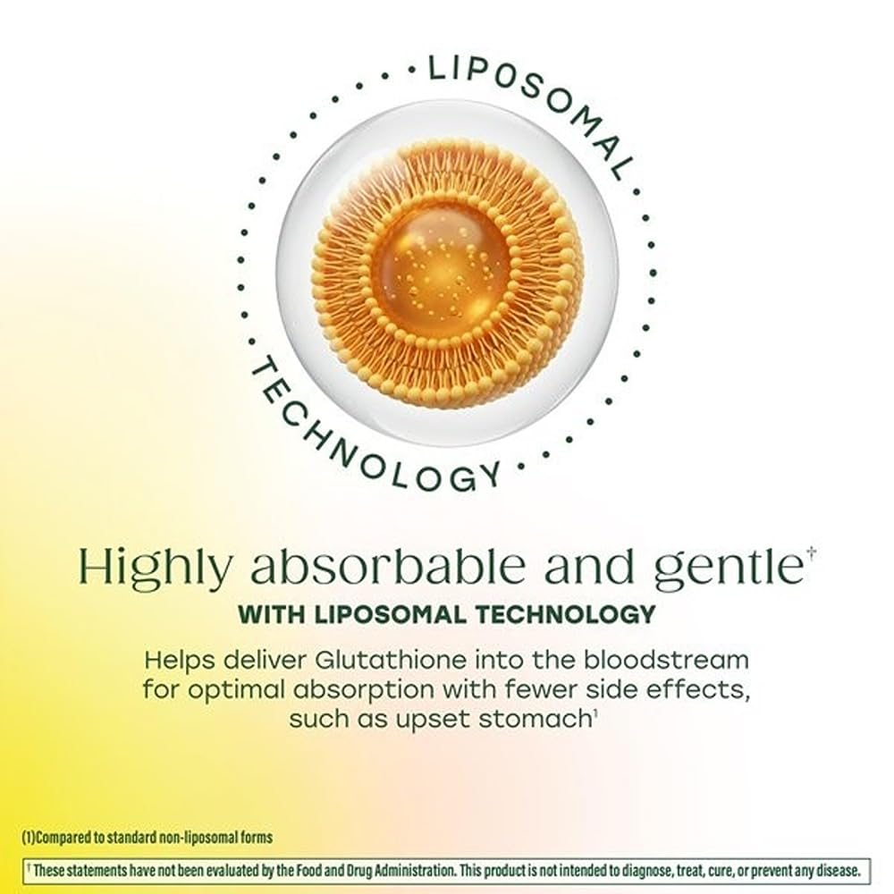 MegaFood High Absorption Liposomal Glutathione Supplement, 60 Capsules