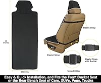 Vista 4 de Funda impermeable para asiento de coche de neopreno, protector de asiento antideslizante y a prueba de sudor, ajuste universal para asiento