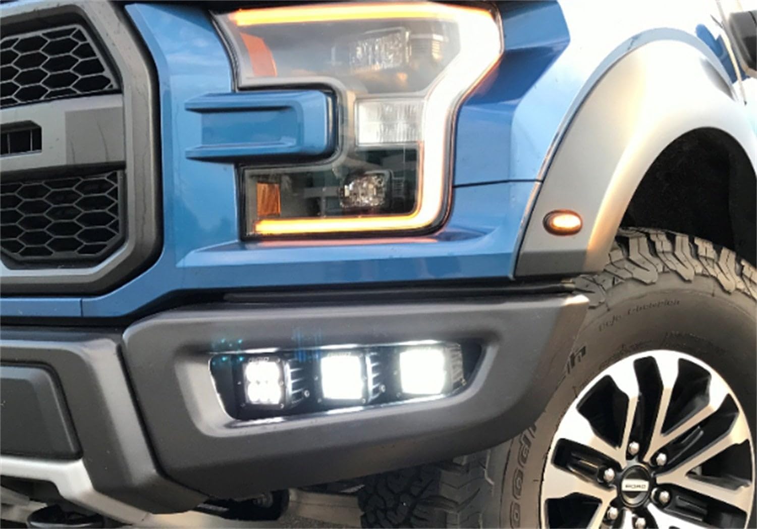 Rigid Off-Road LED Fog Light Kit made for F150 Raptor 2017-2020