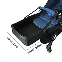Vista 4 de Reposapiés para cochecito de bebé, extensión ajustable del reposapiés del cochecito de bebé, soporte de pierna de pedal de asiento extendido