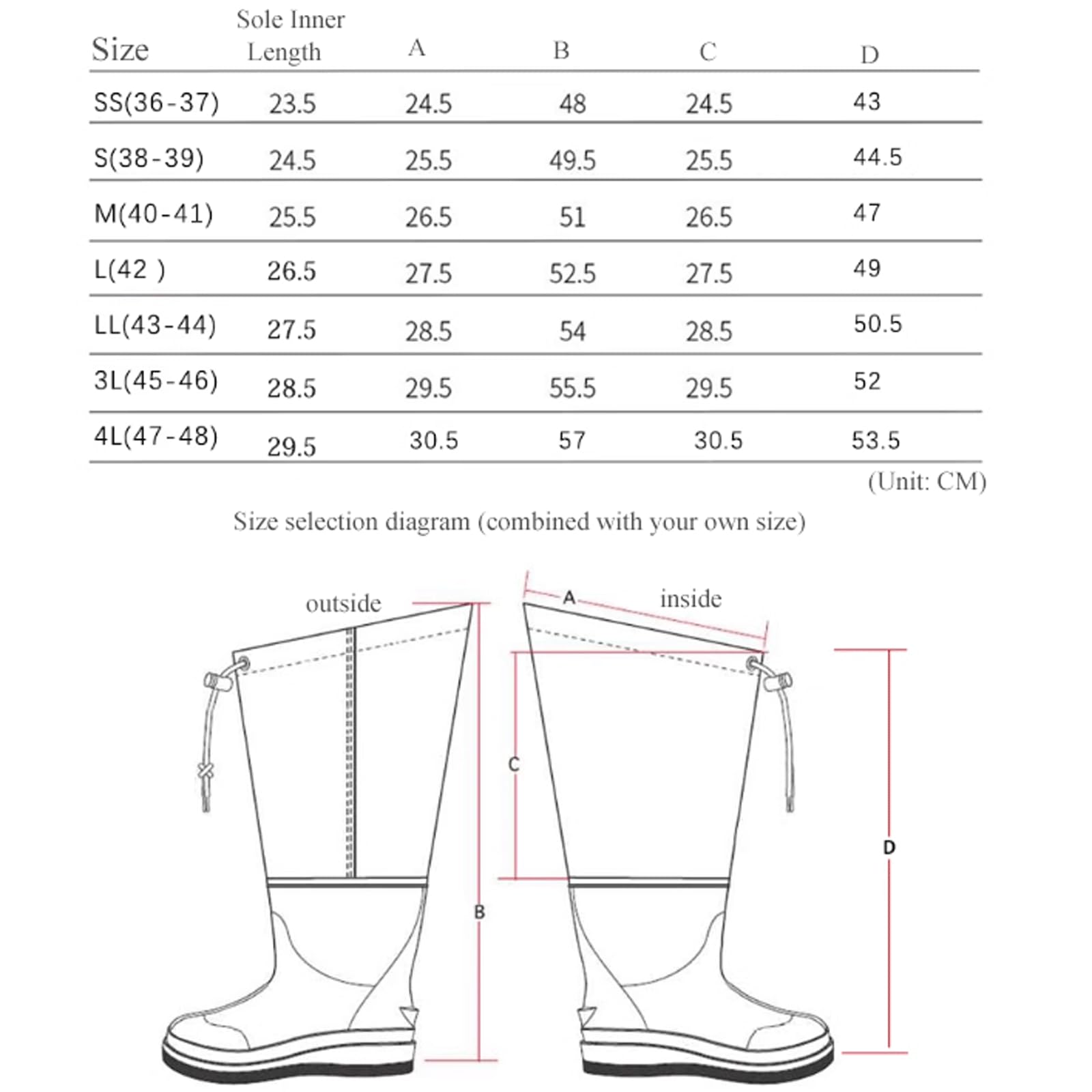 FAXIOAWA Botas para vadear hasta la Rodilla, con Fondo de Fieltro, antipinchazos, Unisex, de Tubo Largo, para Pesca acuática y Agricultura