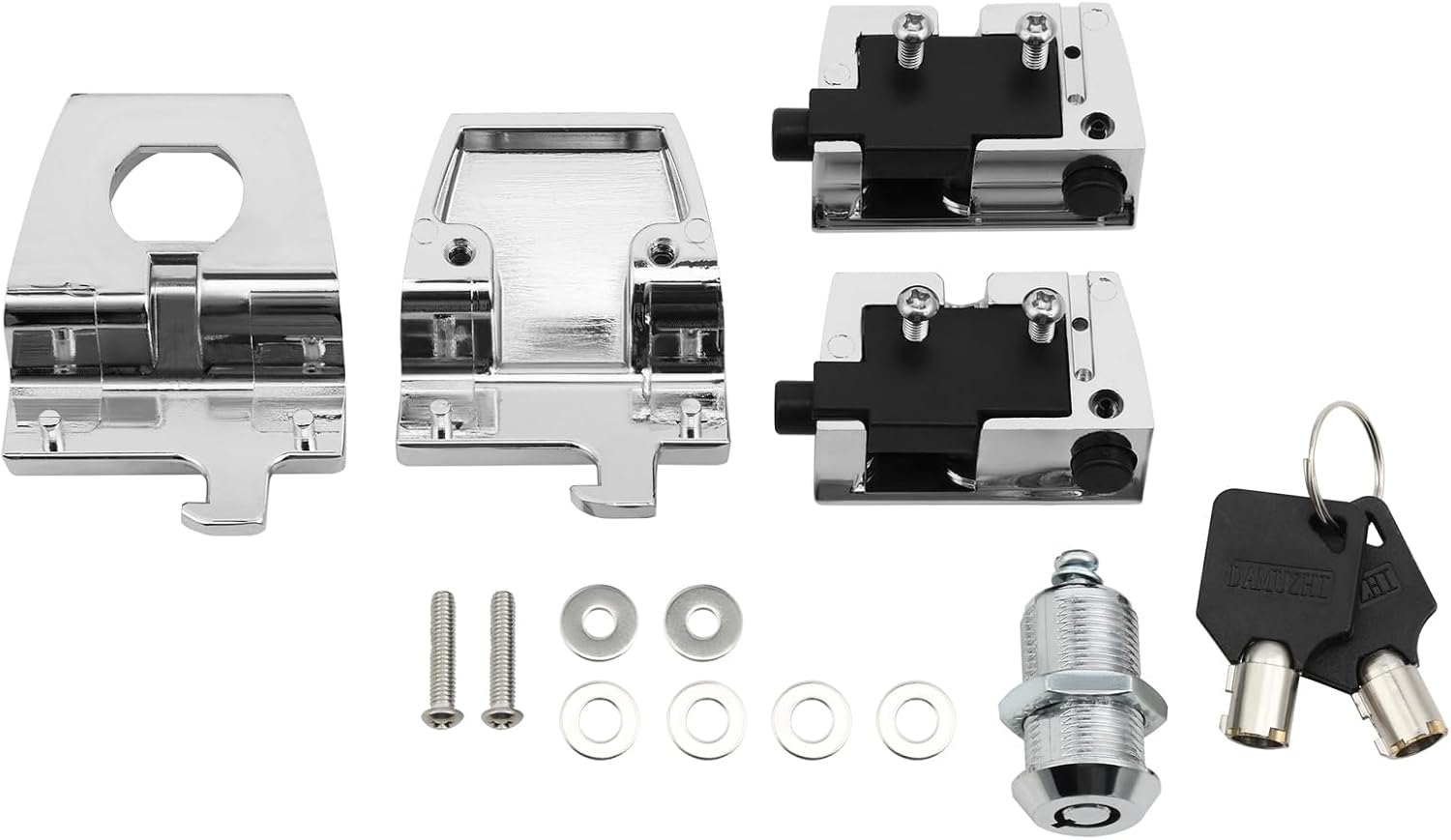 TCMT Razor Chopped King Trunk Latches Latch Fit For Harley Touring 2006-2013 Road King FLHT FLHX FLTR CVO Road Glide Street Glide Electra Glide Ultra Classic