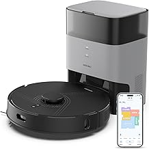 AIRROBO L40+ Robot Vacuum and Mop Combo - 60-Day Self-Empty Bin, 180 Min Runtime, App and Voice Control