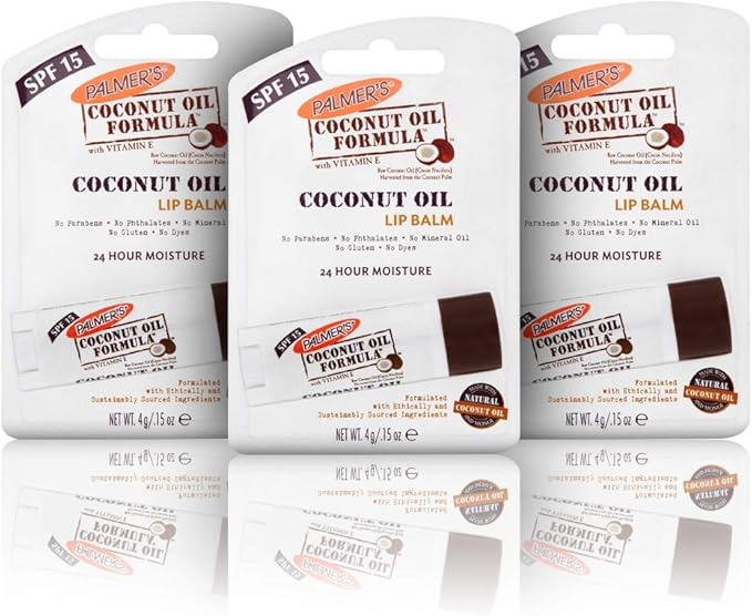 Palmer's Coconut Oil Lip Balm Multi Pack 3 x Coconut Oil Formula