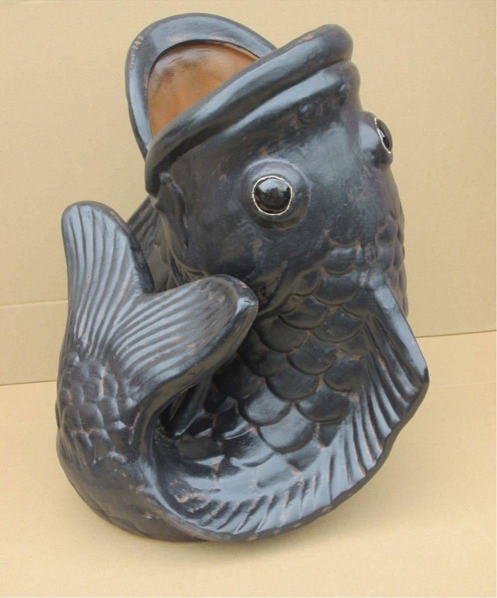 Amazon.co.jp: 陶器 傘立て魚型傘立て置物玄関インテリア釣り魚
