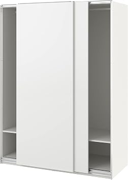 ProTuning PAX/HASVIK Wardrobe combination, white/white, 150x66x201 cm