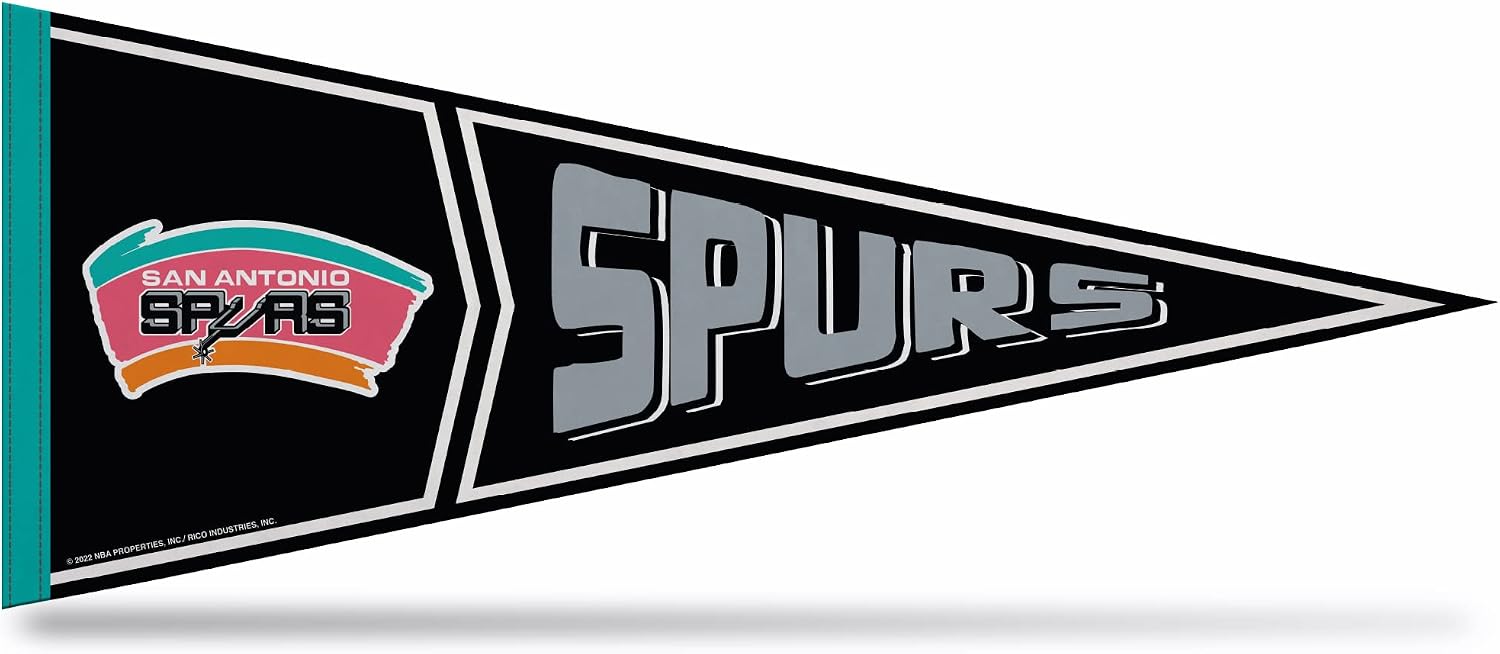 Rico Industries NBA Basketball 12" x 30" Felt Wall Décor Pennant - Great for Home/Bed Room/Man Cave Décor