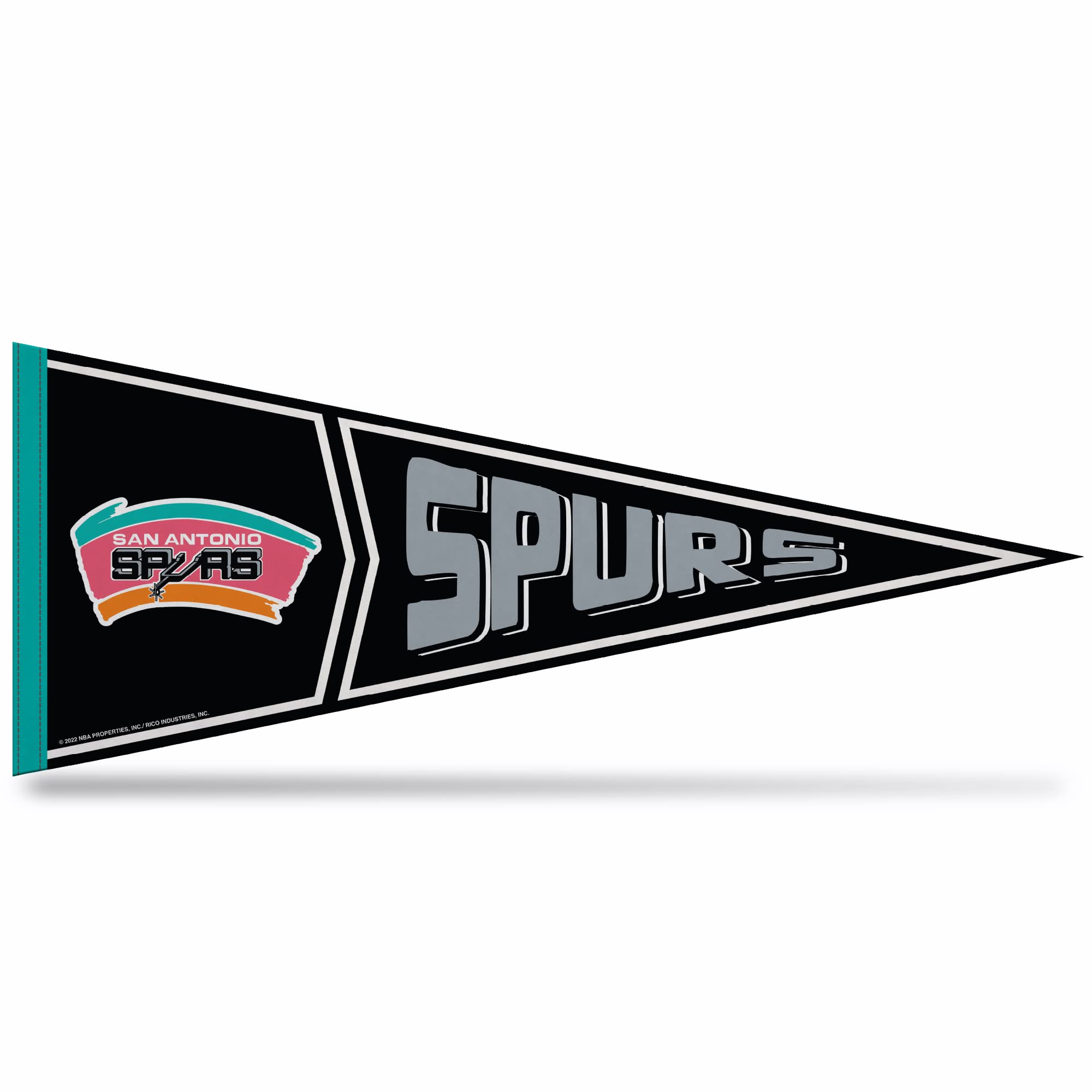 Rico Industries NBA Basketball 12" x 30" Felt Wall Décor Pennant - Great for Home/Bed Room/Man Cave Décor