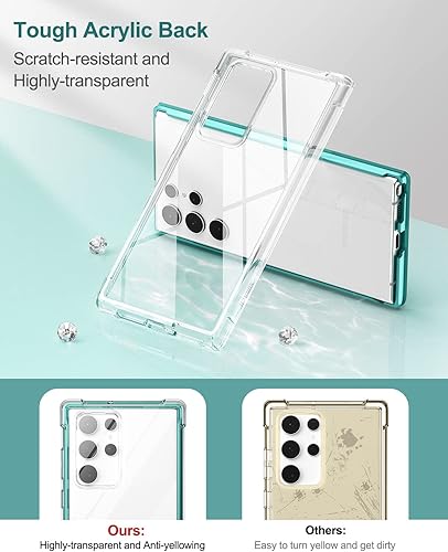 Miniatura 4 de SURITCH Funda Ultra Clear para Samsung Galaxy S22 de 6.8 pulgadas (solo protector de pantalla), protector de pantalla integrado carcasa rígida