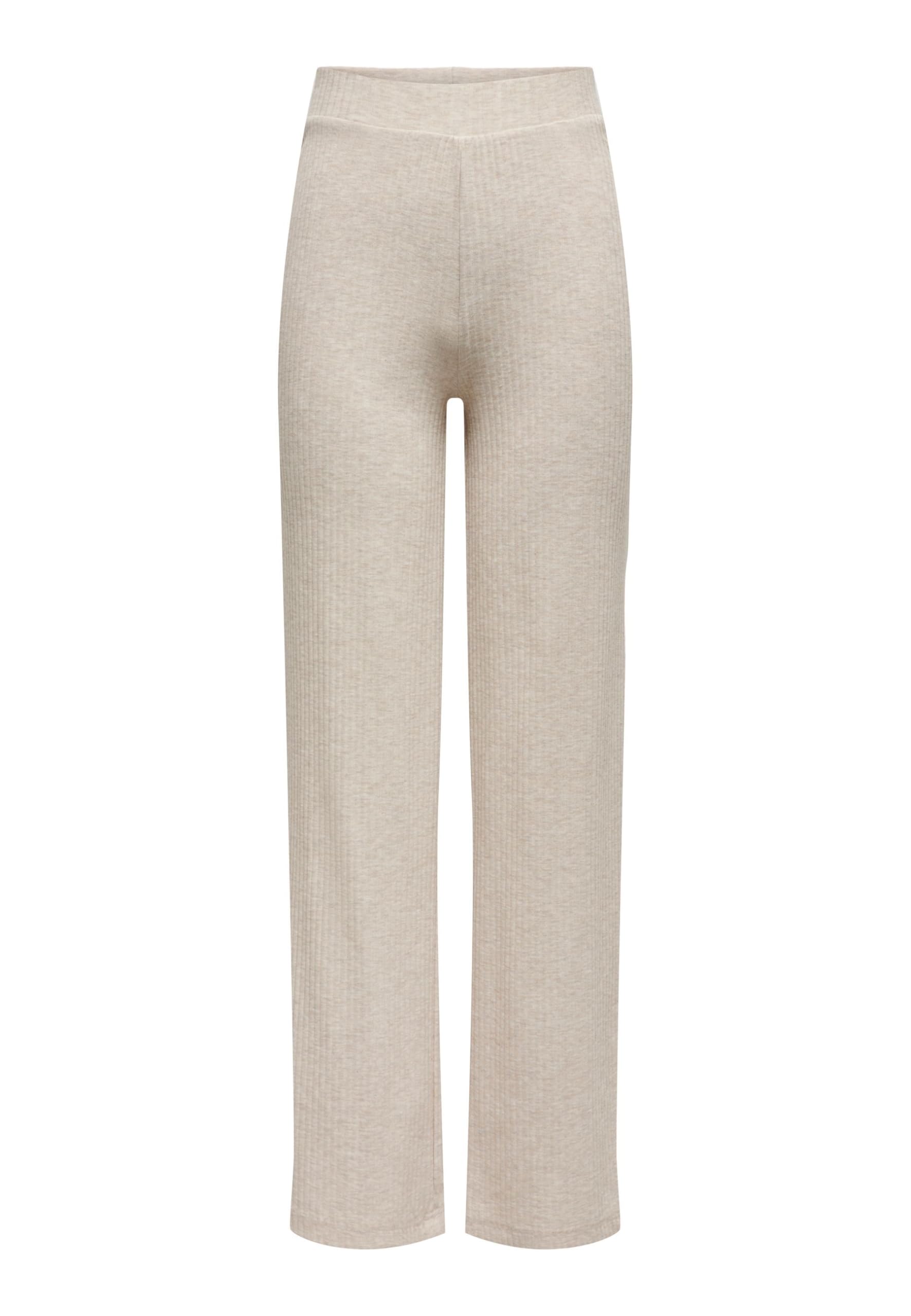 ONLY Women's Onlemma Wide Pant Noos JRS Fabric Trousers, Pumice Stone/Detail:Melange, S