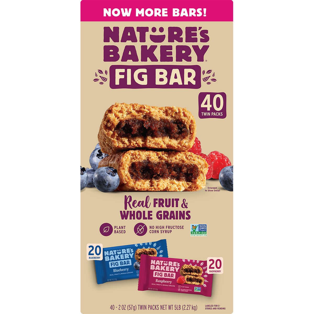 Nature's Bakery Fig Bar Variety Pack Breakfast Bars Real fruit and whole grains