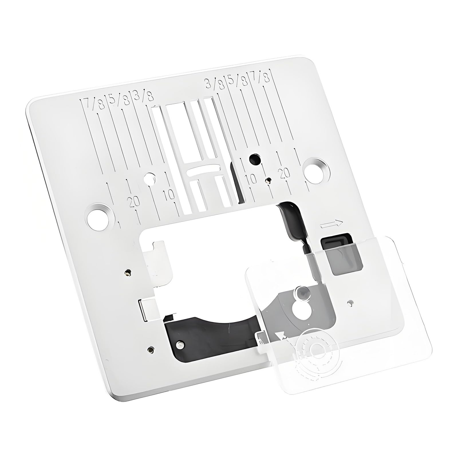 Zeiwohndc Household Sewing Machine Needle Plate Fits Q60D 4423 5523 Models Heavy Duty Metal Needle Plate Replacement Sewing Machine Throat