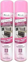 Poderoso Limpa Forno Microondas Espetos Grills 300ml 2un