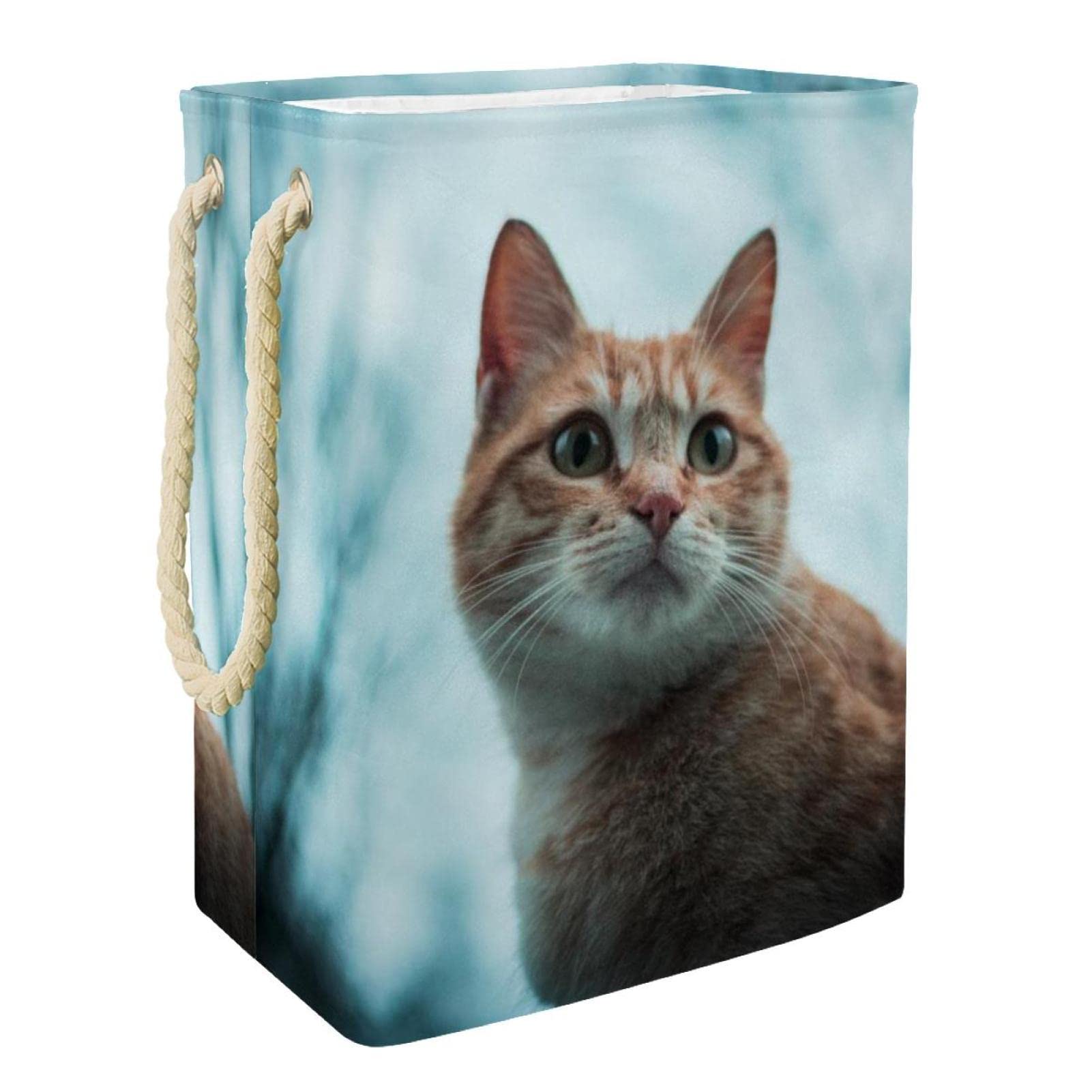 Grand panier à linge chat pour organiser la chambre d'étudiant ou le dortoir
