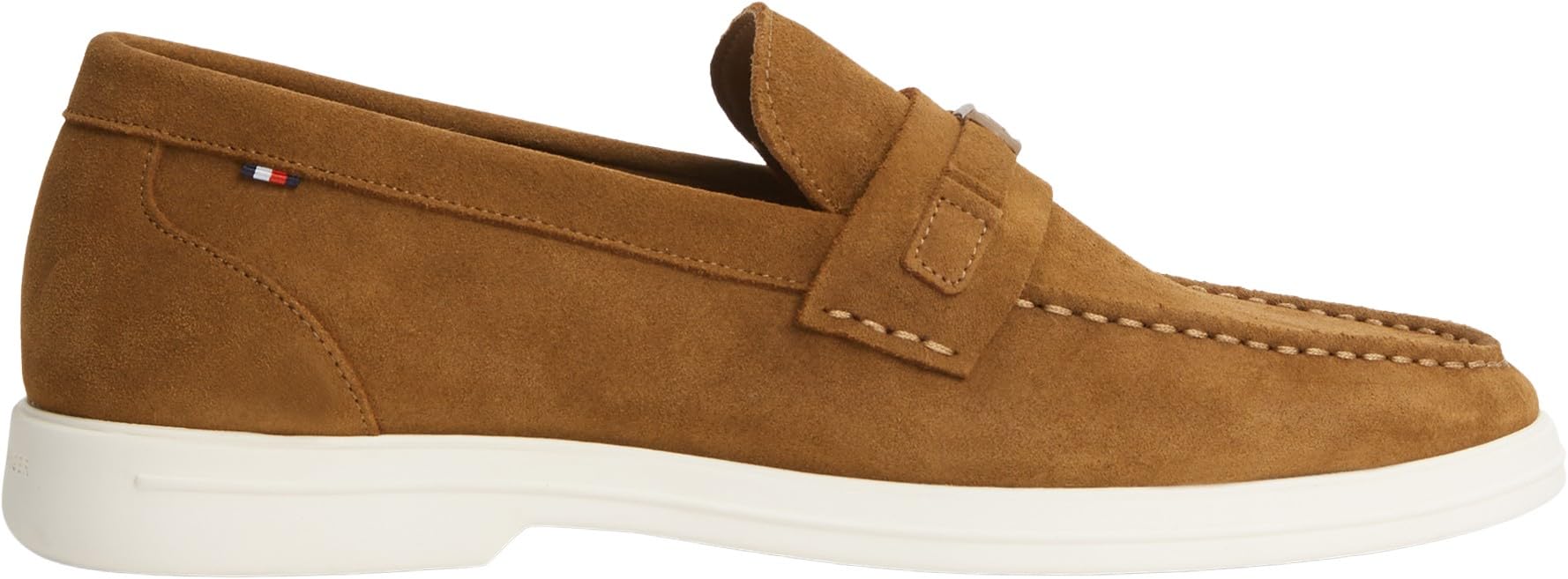 Tommy Hilfiger Light Suede Flag Hardware Loafer Fm0fm05897 MocassiniUomo