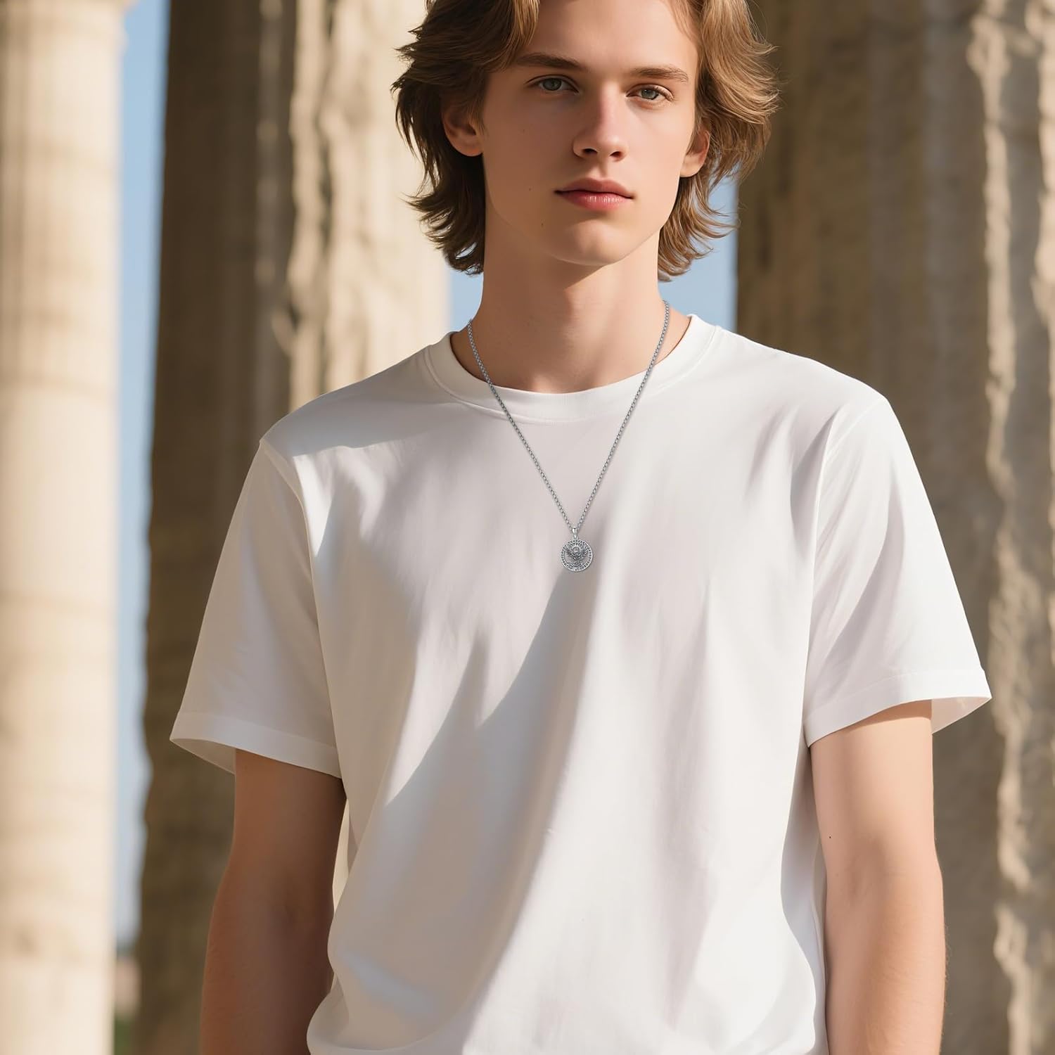 Phoenix Necklace 925 Sterling Silver Oxidized vintage Celtics Necklace Phoenix Rising Crystal Necklace Pendant Phoenix Jewelry Gifts for Women Men - Image 6