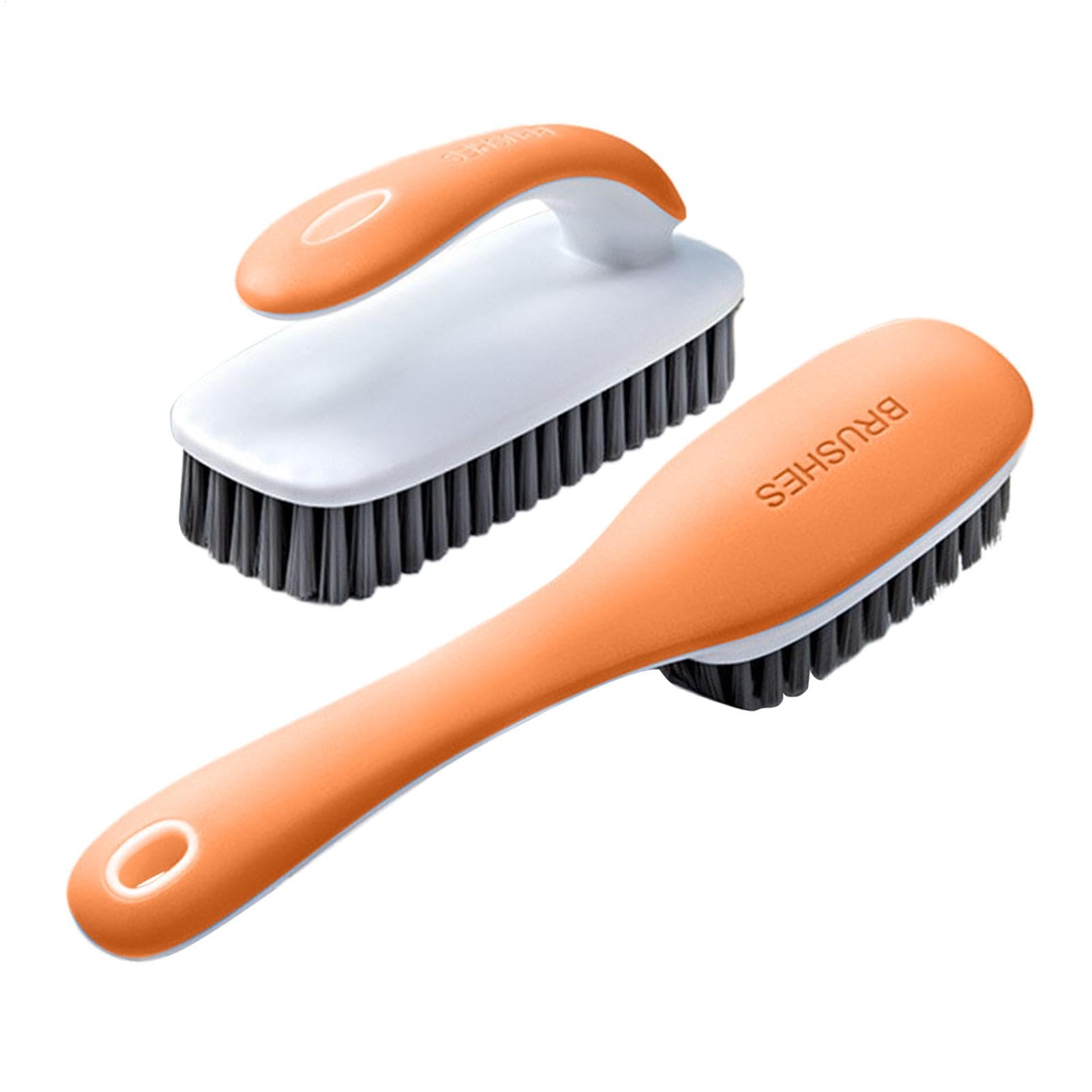 Cepillo de lavandería para eliminación de manchas | 2x Cepillo de lavado con agarre ergonómico