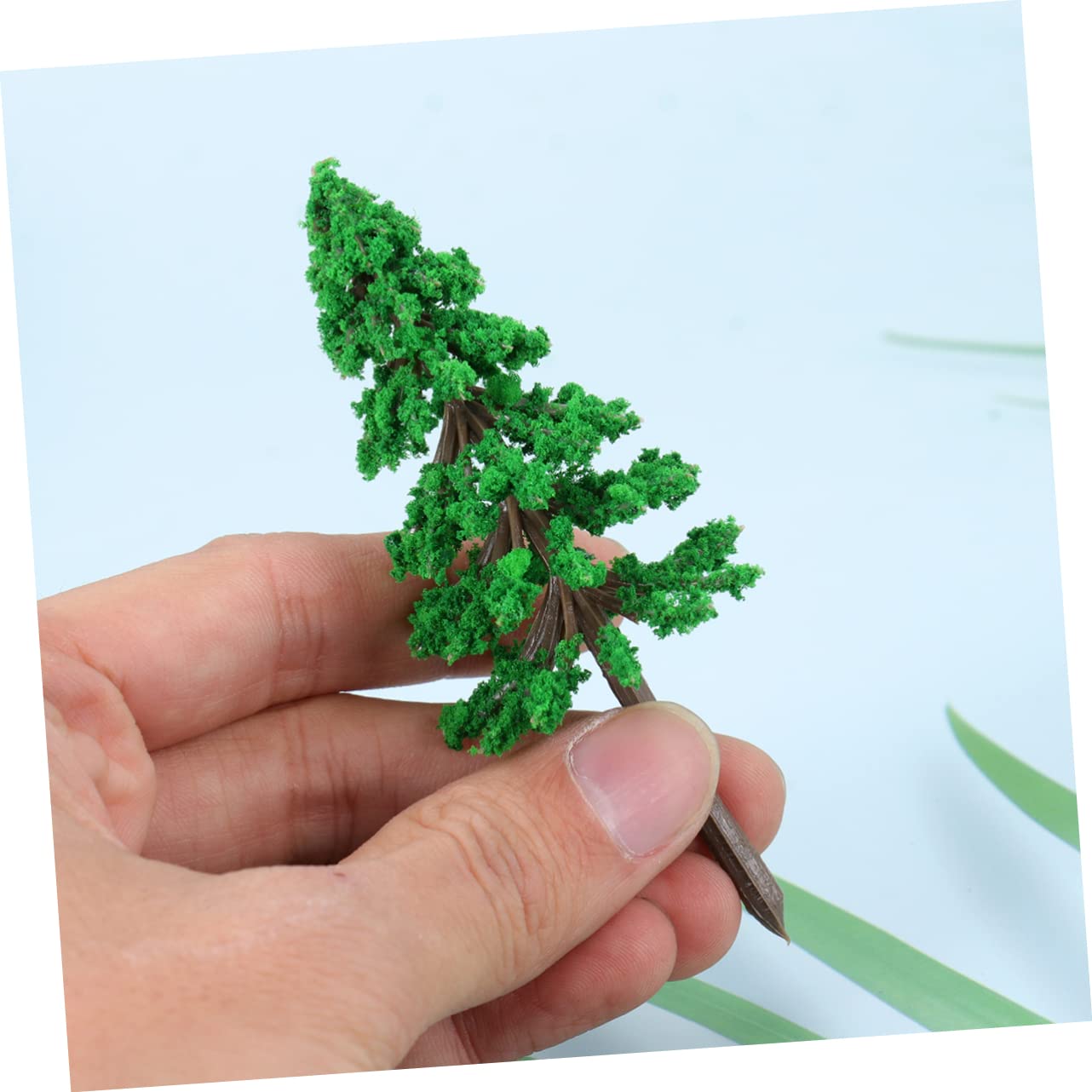 Ciieeo 60piezas Árboles De Maqueta De Jardín Árboles De Plástico Color Verde Natural para Dioramas y Paisajismo Proyectos De Construcción
