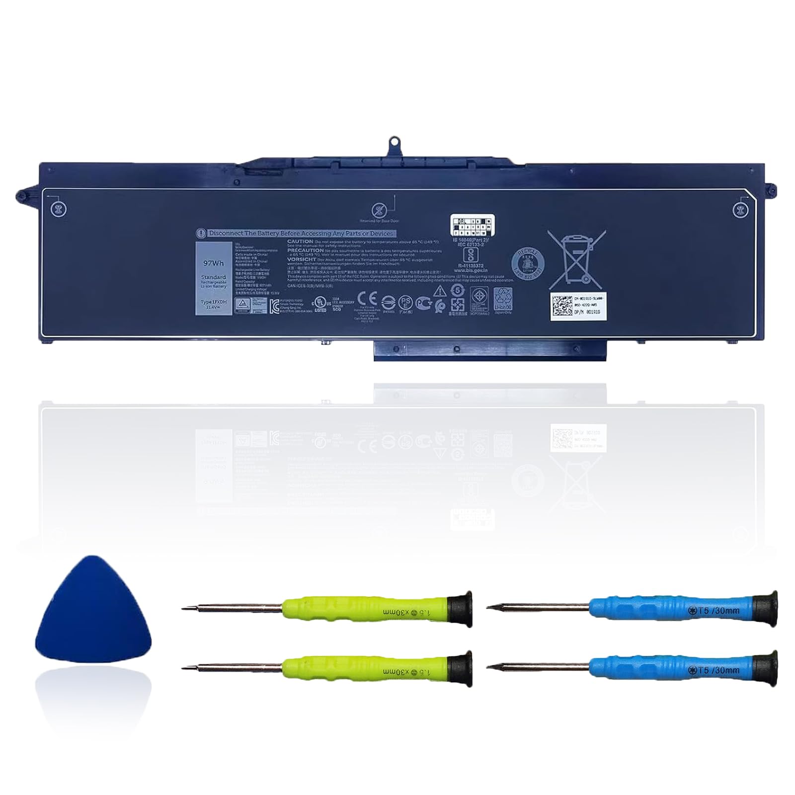 Amazon.com: OUWEE 1FXDH Laptop Battery Compatible with Dell