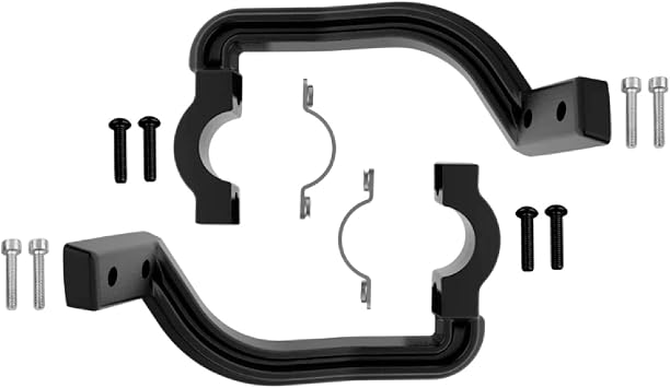 Polisport Hammer Handguard Universal Mounting Kit for Motocross MX Motorcycles - Superior Protection and Durability, Easy to Install, Precise Fit - Black