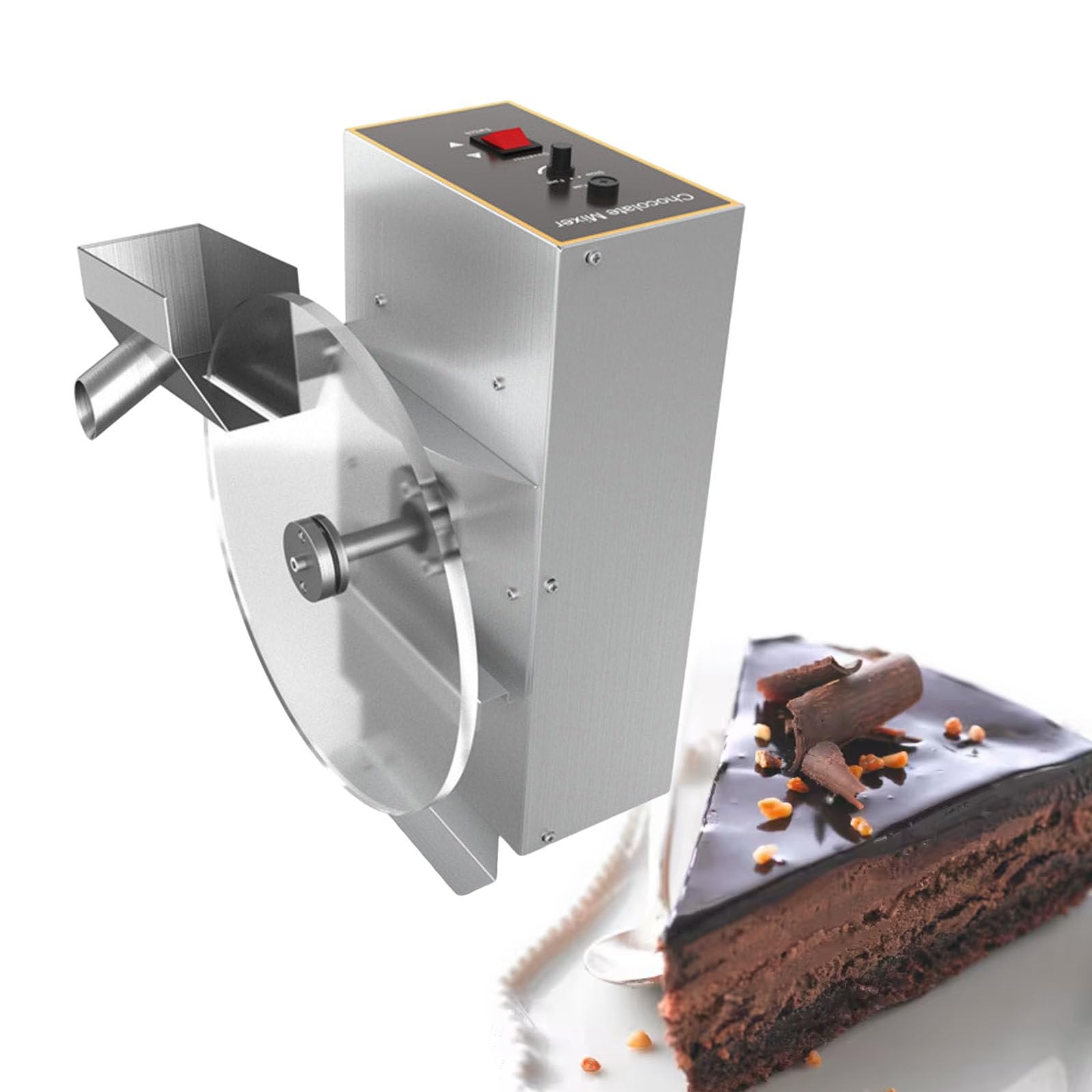 ASerZenith Chocolate Wheel Tempering Equipment, Chocolate Coating Moulding Melting Mixer Machine, Electric Chocolate Depositing Machine