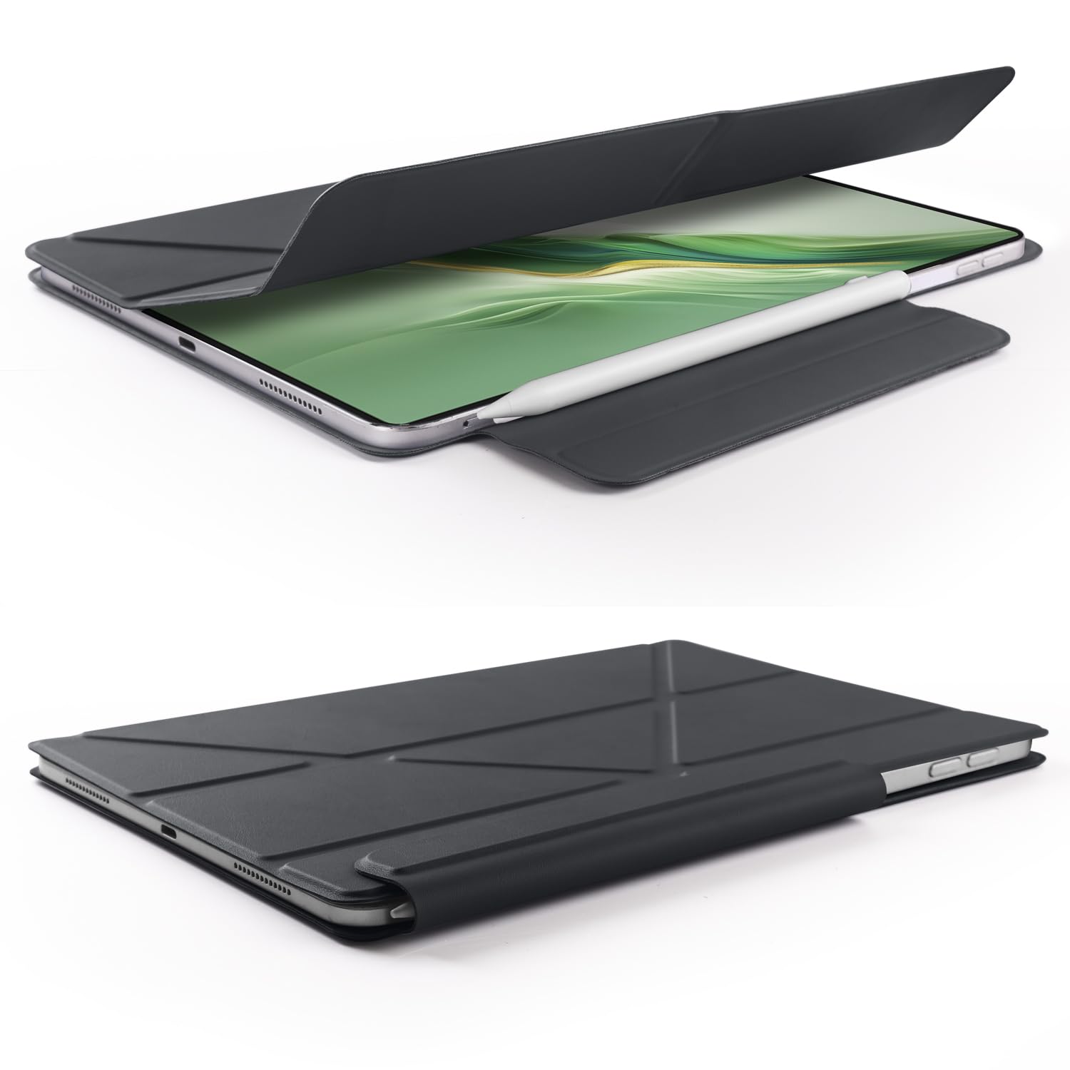 Custodia Con Tastiera Per Honor MagicPad 2 12.3'' 2024 - Cover In PU E TPU Con Portapenne E Pellicola 9H