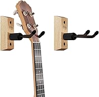 Vista 12 de Colgador de Ukulele de Montaje en Pared de Madera Fabricado en los Estados Unidos o Colgador de Mandolina - Nogal Negro - String Swing CC01UK-BW