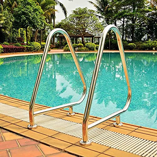 Baranda para piscina de acero inoxidable 304 81x90 cm miniatura 2
